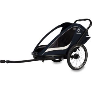 Hamax Breeze Single Kinderanhänger mit Deichsel und Buggyrad