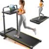 6 in 1 Laufband für Zuhause,Walking Pad mit Steigung bis 10%, 12km/h Klappbar Laufband mit LED-Anzeige,2.5HP Treadmill für Zuhause/Büro,Bis 136kg Belastbar,Fernbedienung und...