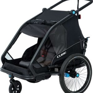 Cube Kinder Fahrradanhänger Double CMPT - black - Größe One Size