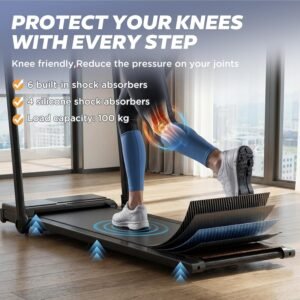 Drgymlee 3 in 1 Laufband klappbar für Zuhause & Büro, Walking Pad mit 7% Steigung, Untertisch Laufband 1-12 km/h, leises 2,5HP Laufband mit Schreibtisch & verstellbarem Griff
