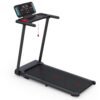 Drgymlee Laufband für Zuhause klappbar, Fitness Laufband 12 km/h mit 5,2% Steigung, leiser 2,5HP Motor, LED-Display mit Steuerung, große Lauffläche 105×42 cm,...