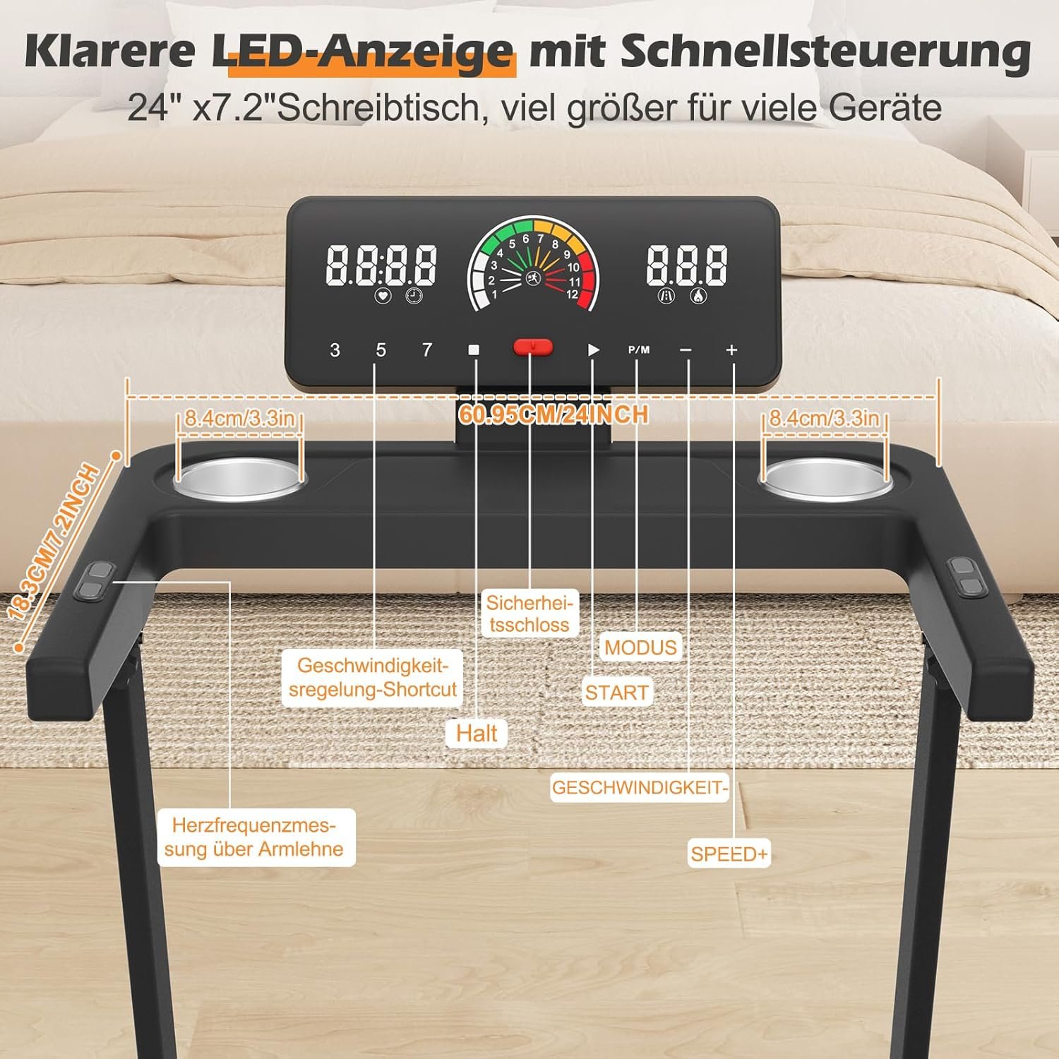 Folding Electric Treadmill, CEIEVER Treadmill for Home with LCD Display, Walking Machine Treadmills, Walking Pad for Home and Office Folding Electric Treadmill, CEIEVER Treadmill for Home with LCD Display, Walking Machine Treadmills, Walking Pad for Home and Office