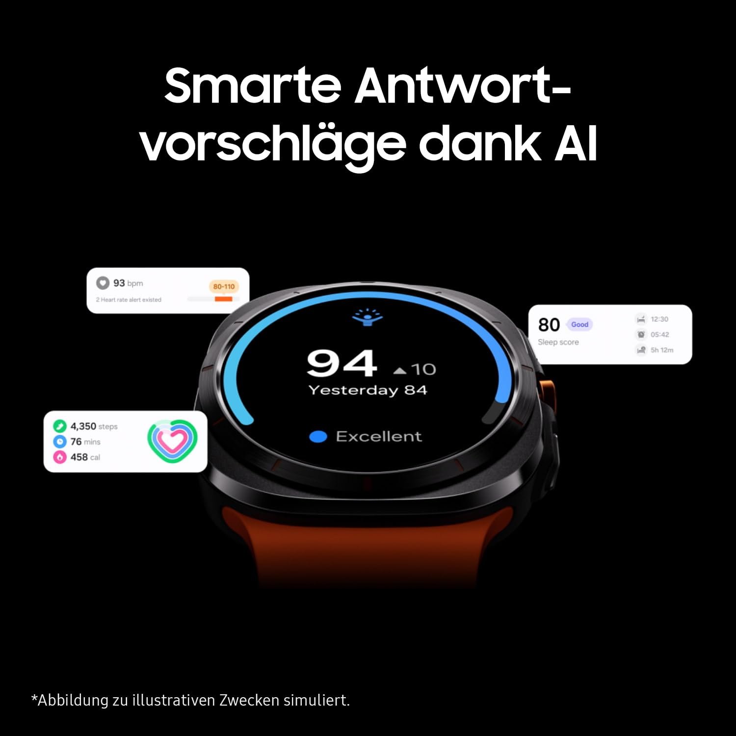 Samsung Galaxy Watch Ultra (2025) Smartwatch with Galaxy AI, Fitness Watch, Marine Band, Titanium Case, Quick Button, Dual GPS, 64GB Memory, 47mm, LTE, Titanium Silver, 3 Year… Samsung Galaxy Watch Ultra (2025) Smartwatch with Galaxy AI, Fitness Watch, Marine Band, Titanium Case, Quick Button, Dual GPS, 64GB Memory, 47mm, LTE, Titanium Silver, 3 Year...