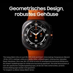 Samsung Galaxy Watch Ultra (2025) Smartwatch with Galaxy AI, Fitness Watch, Marine Band, Titanium Case, Quick Button, Dual GPS, 64GB Memory, 47mm, LTE, Titanium Silver, 3 Year...