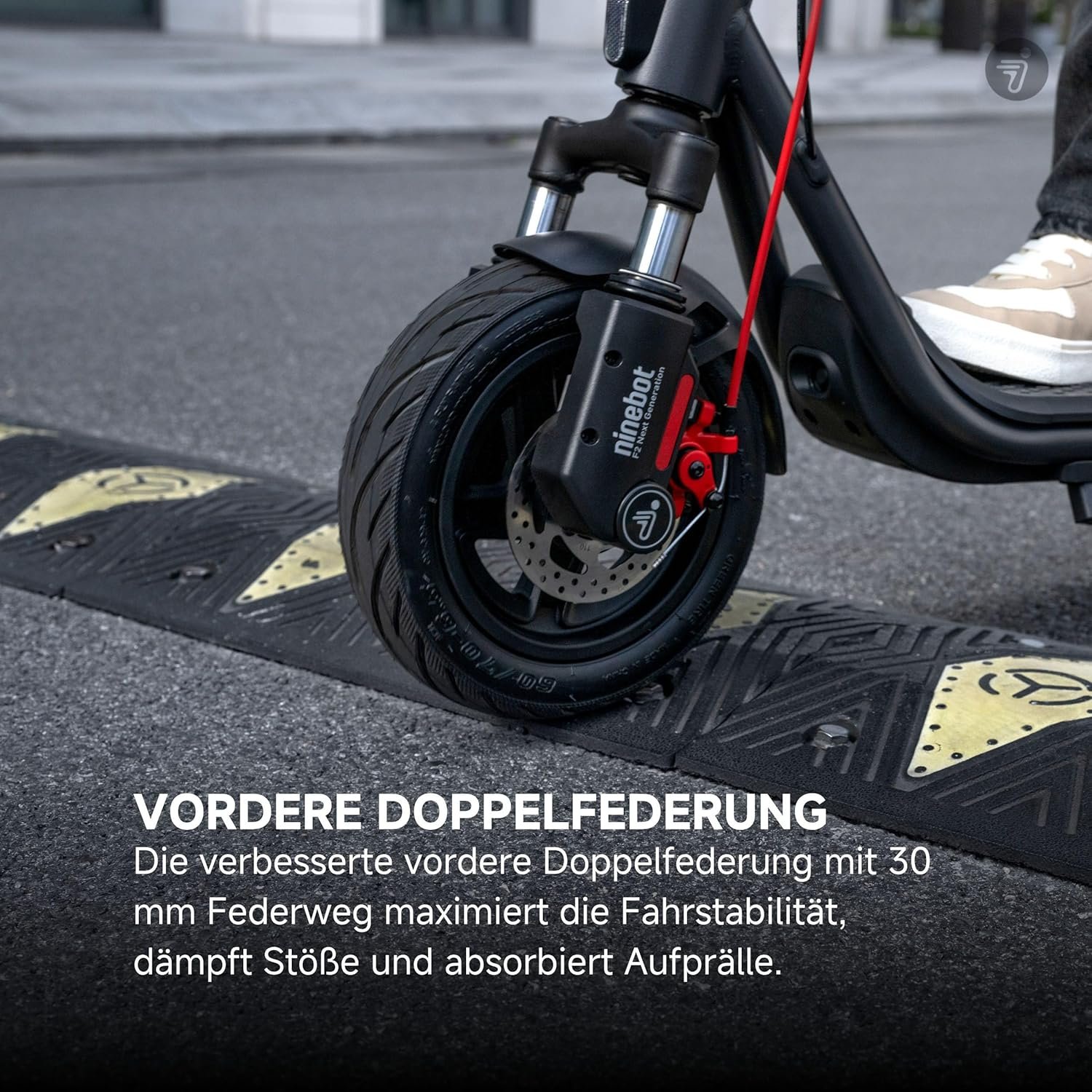 Segway-Ninebot F2 Pro D II, E-Scooter with German Road Legal for Adults, 65 km Range in Eco Mode, 120 kg Load Capacity, Front Double Suspension, Colour LED Display, Black Segway-Ninebot F2 Pro D II, E-Scooter with German Road Legal for Adults, 65 km Range in Eco Mode, 120 kg Load Capacity, Front Double Suspension, Colour LED Display, Black