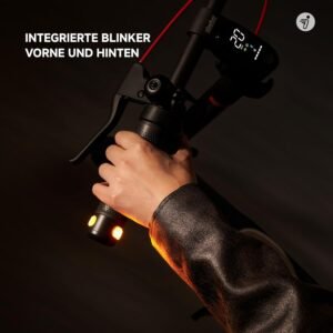 Segway-Ninebot F2 Pro D II, E-Scooter with German Road Legal for Adults, 65 km Range in Eco Mode, 120 kg Load Capacity, Front Double Suspension, Colour LED Display, Black