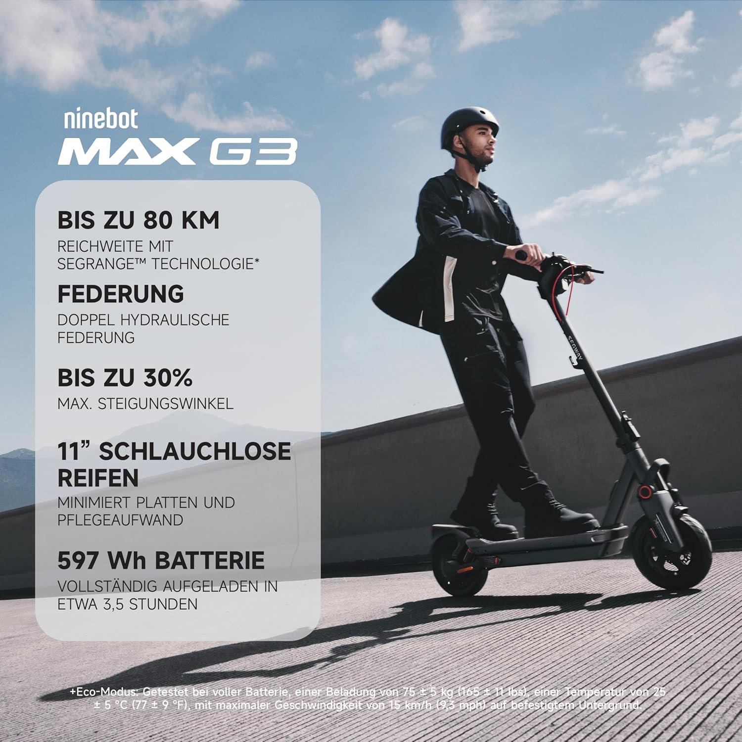 Segway-Ninebot MAX G2 D, E Scooter mit Straßenzulassung für Erwachsene, max. 20 km/h Geschwindigkeit Segway-Ninebot MAX G2 D, E Scooter mit Straßenzulassung für Erwachsene, max. 20 km/h Geschwindigkeit