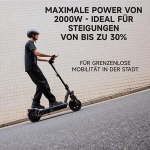 Segway-Ninebot MAX G2 D, E Scooter mit Straßenzulassung für Erwachsene, max. 20 km/h Geschwindigkeit