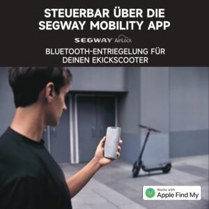 Segway-Ninebot MAX G2 D, E Scooter mit Straßenzulassung für Erwachsene, max. 20 km/h Geschwindigkeit