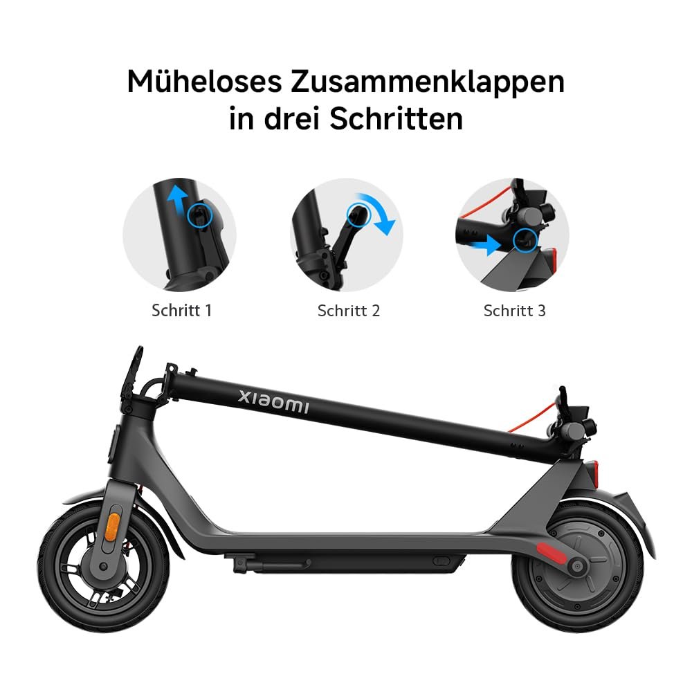 Xiaomi Electric Scooter 4 Series (DE) Foldable E-Scooter with Road Legal and Max 20km/h – Up to 60km Range, Dual Brake System, LED Display & App Settings Xiaomi Electric Scooter 4 Series (DE) Foldable E-Scooter with Road Legal and Max 20km/h - Up to 60km Range, Dual Brake System, LED Display & App Settings